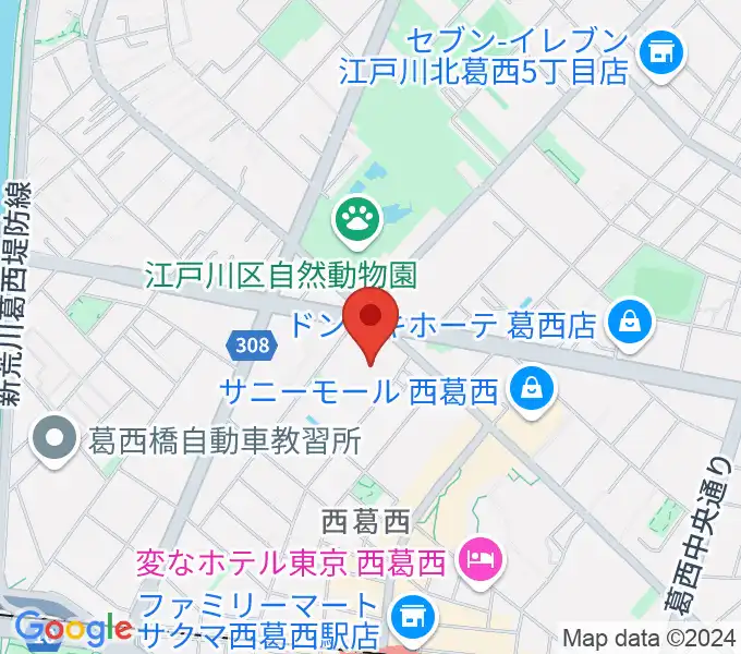 島村楽器 イオン葛西店の地図