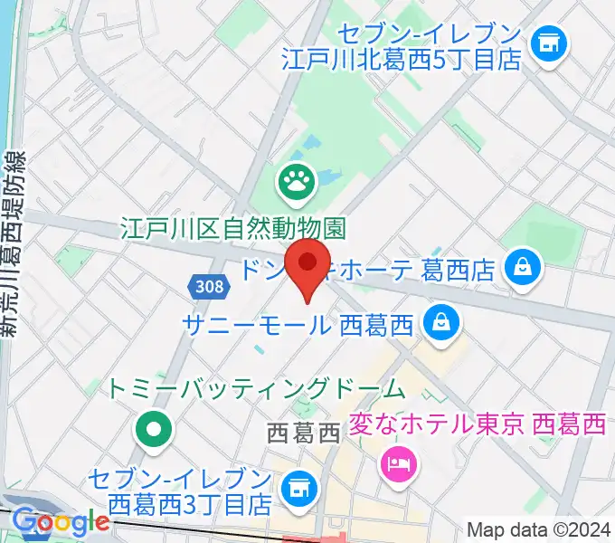 島村楽器 イオン葛西店の地図