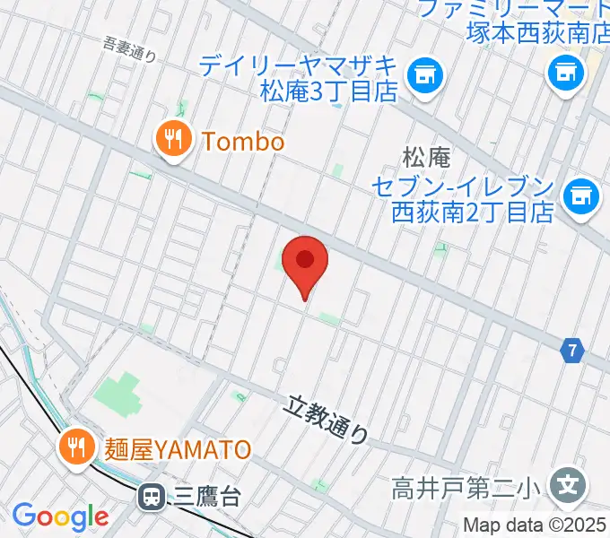 平野真理子ピアノ音楽教室の地図