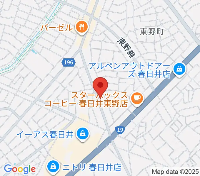 楽器の青ラボの地図