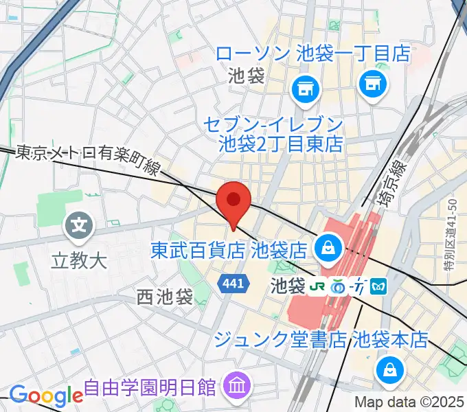 島村楽器ミュージックサロン池袋の地図