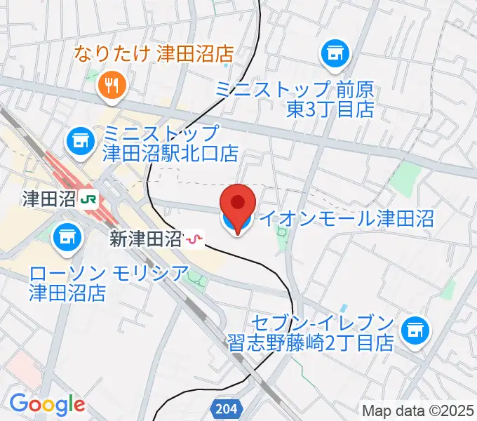 伊藤楽器 津田沼センターの地図