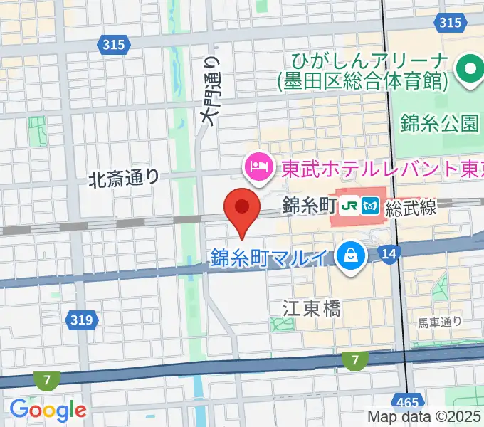 キングトーン音楽教室の地図