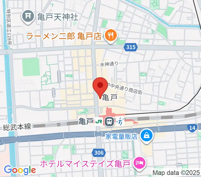 島村楽器 ミュージックサロン亀戸の地図