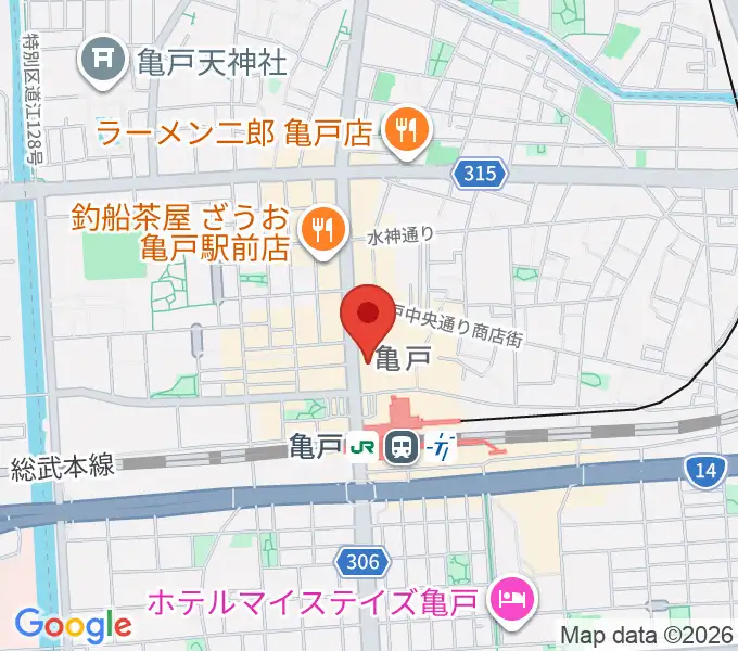 島村楽器 ミュージックサロン亀戸の地図