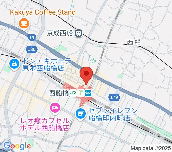 イトウミュージックサロン西船橋の地図