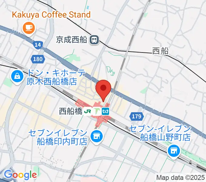 イトウミュージックサロン西船橋の地図