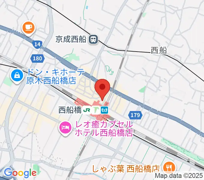 イトウミュージックサロン西船橋の地図