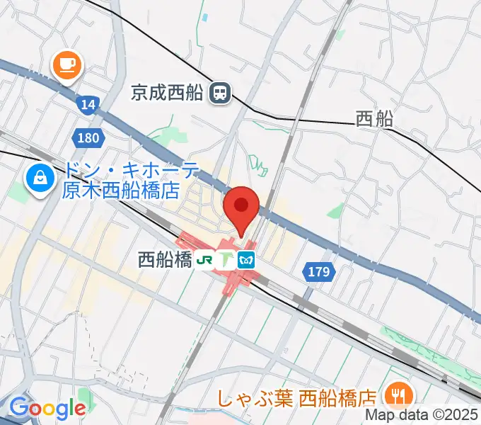 イトウミュージックサロン西船橋の地図
