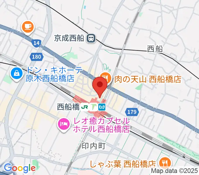 イトウミュージックサロン西船橋の地図