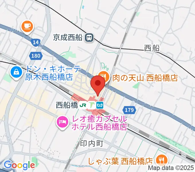 イトウミュージックサロン西船橋の地図