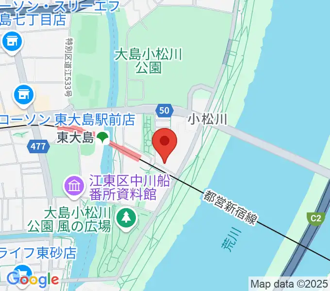 島村楽器 ミュージックサロン東大島の地図