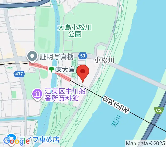 島村楽器 ミュージックサロン東大島の地図