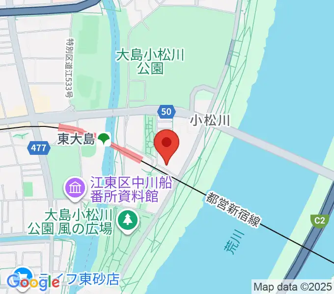 島村楽器 ミュージックサロン東大島の地図