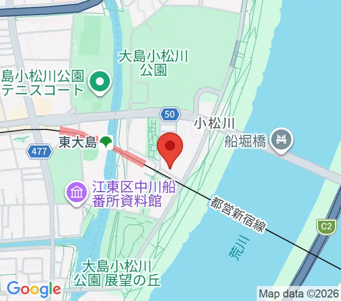 島村楽器 ミュージックサロン東大島の地図