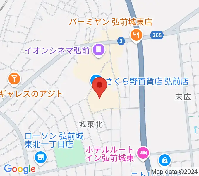 さくらミュージックの地図