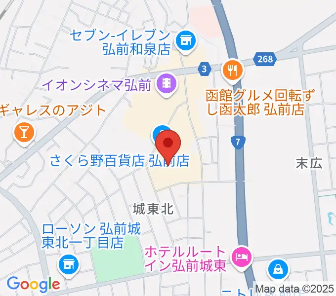 さくらミュージックの地図