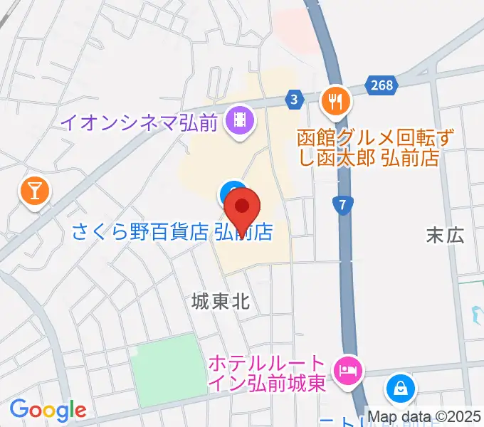 さくらミュージックの地図