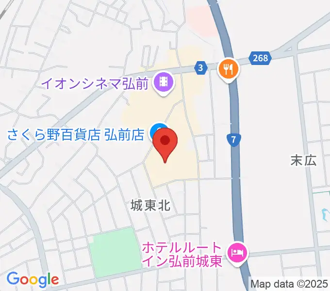 さくらミュージックの地図