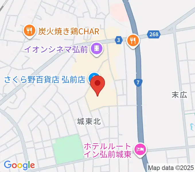さくらミュージックの地図