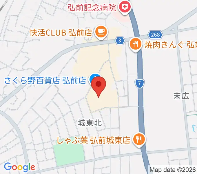 さくらミュージックの地図