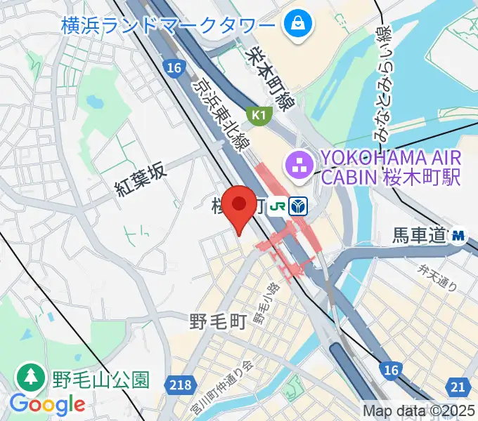 横浜ジャムセカンドの地図