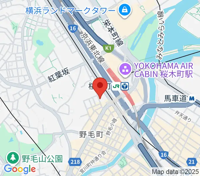 横浜ジャムセカンドの地図