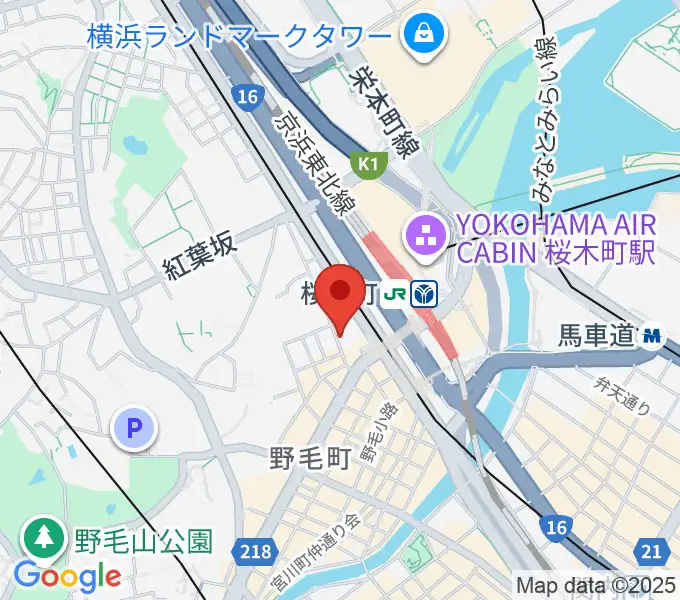 横浜ジャムセカンドの地図