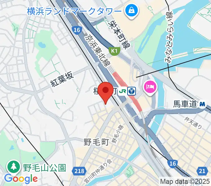 横浜ジャムセカンドの地図
