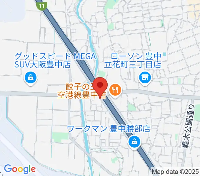 ギター工房トーンガレージの地図