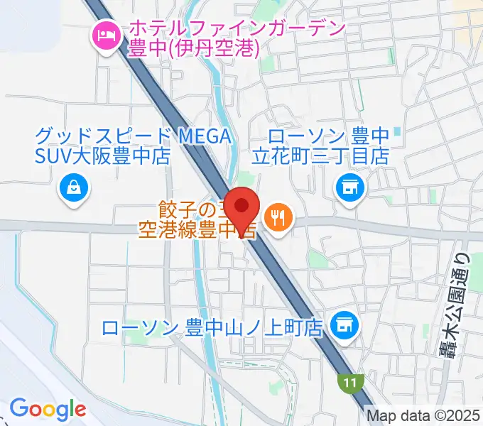 ギター工房トーンガレージの地図