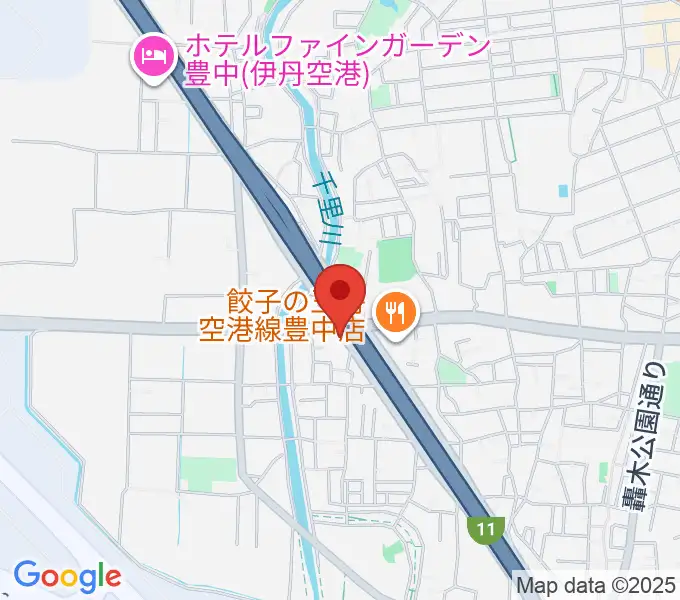 ギター工房トーンガレージの地図