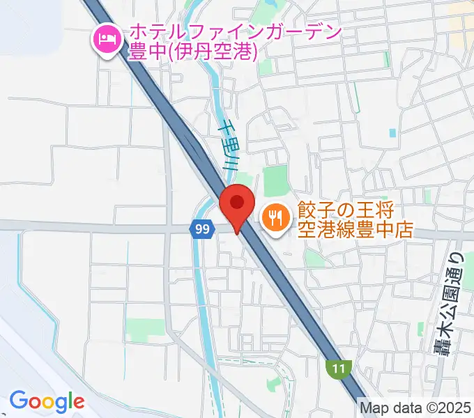 ギター工房トーンガレージの地図