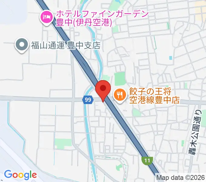 ギター工房トーンガレージの地図