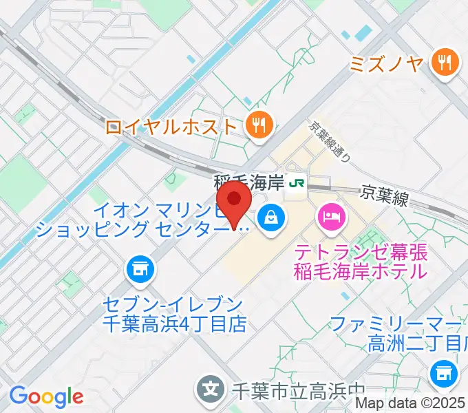 島村楽器 ミュージックサロン稲毛海岸の地図