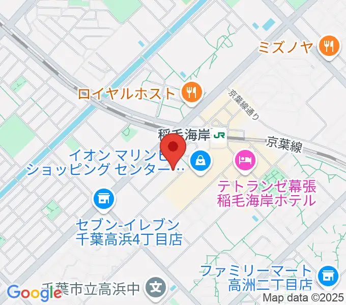 島村楽器 ミュージックサロン稲毛海岸の地図