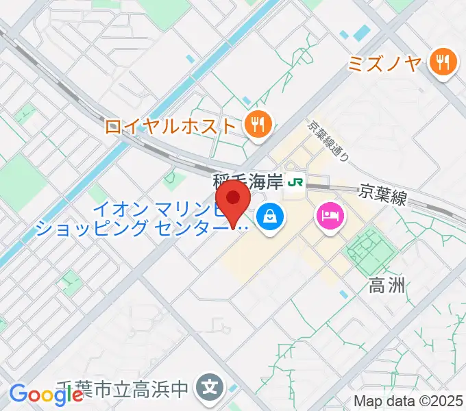 島村楽器 ミュージックサロン稲毛海岸の地図
