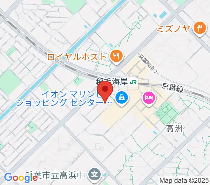 島村楽器 ミュージックサロン稲毛海岸の地図