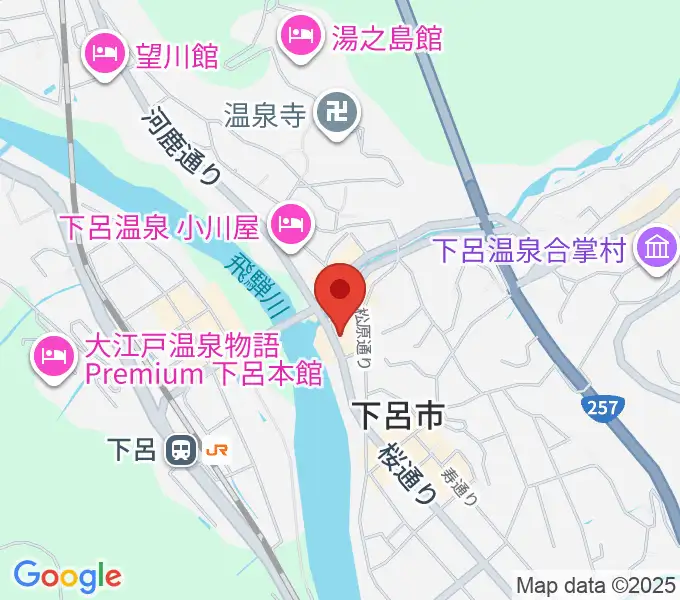 Coo's クマザキ楽器の地図