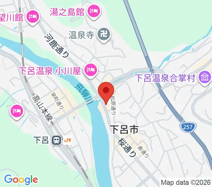 Coo's クマザキ楽器の地図