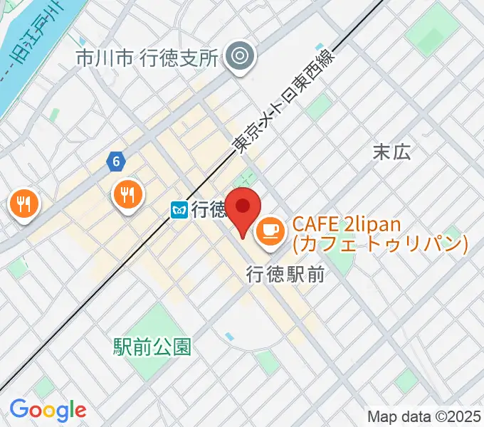 島村楽器 ミュージックサロン行徳の地図