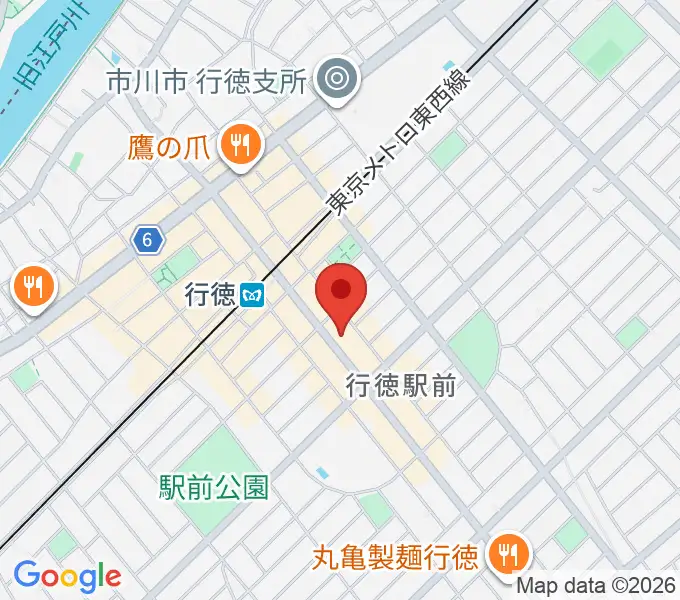 島村楽器 ミュージックサロン行徳の地図