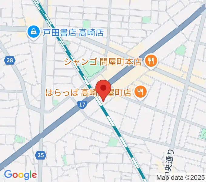 スタインウェイセンター高崎の地図