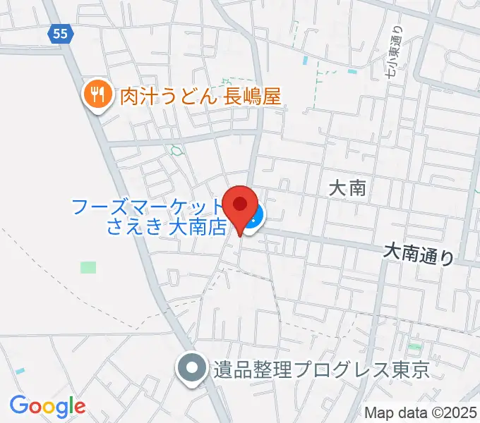 ピアノハウスハントケルナーの地図