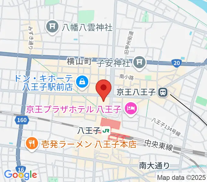 島村楽器 八王子オクトーレ店の地図