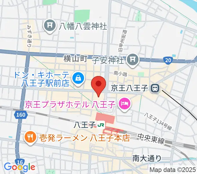 島村楽器 八王子オクトーレ店の地図