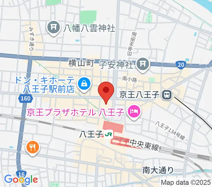 島村楽器 八王子オクトーレ店の地図