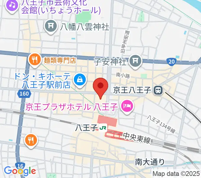 島村楽器 八王子オクトーレ店の地図