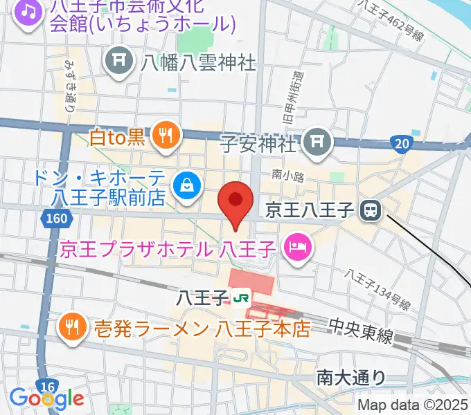 島村楽器 八王子オクトーレ店の地図