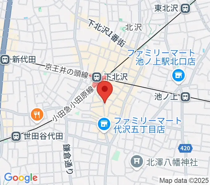 下北沢BREATHの地図